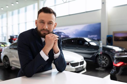 head of the company presentable man in a business suit.