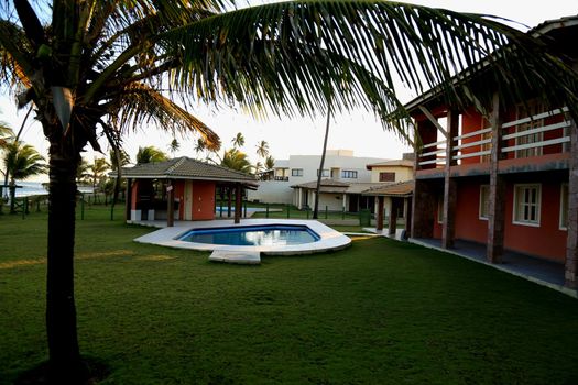 camacari, bahia / brazil - october 10, 2015: Property used to rent by the season in the district of Gauarajuba in the city of Camacari.