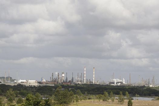 camacari, bahia, brazil - december 7, 2015: view of industrial aria in a factory in the Petrochemical Complex in the city of Camacari.