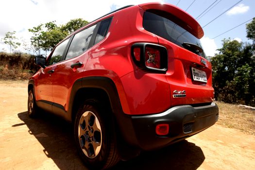 salvador, bahia / brazil - november 10, 2015: Jeep Renegade Sport Diesel is seen in the city of Salvador.