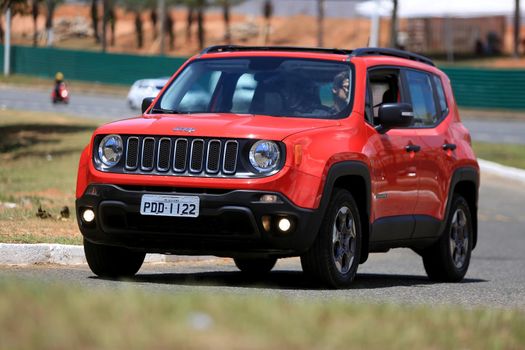 salvador, bahia / brazil - november 10, 2015: Jeep Renegade Sport Diesel is seen in the city of Salvador.
