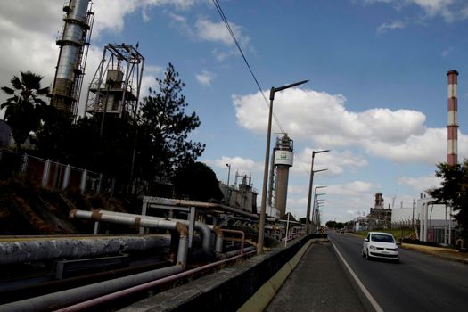 camacari, bahia / brazil - december 7, 2015: Perobras factory is seen at the Industrial Pole of the city of Camacari.
