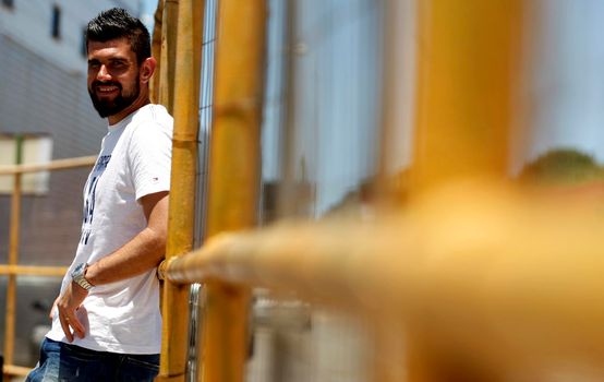 salvador, bahia - brazil - february 25, 2016: Fernando Miguel, goalkeeper of Esporte Clube Vitoria, seen in the city of Salvador.