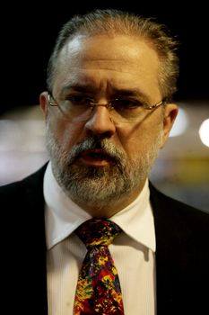 salvador, bahia / brazil - june 16, 2016: Augusto Aras, Attorney General of the Republic, professor and jurist specialized in Electoral Law is seen in the city of Salvador.