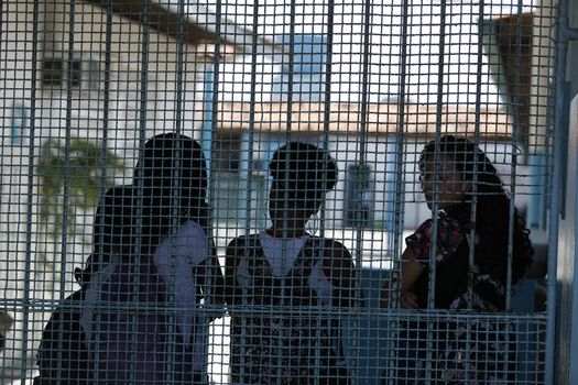 santo antonio de jesus, bahia, brazil - august 7, 2019: Students are seen in the courtyard of a public school in the city of Santo Antonio de Jesus.