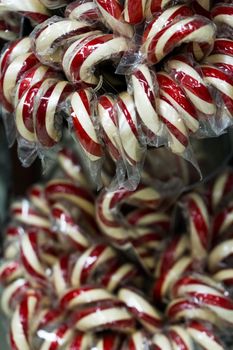 Gourmet hard candies for Christmas holidays.