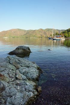 Coastline of Marmaris Hisaronu Mugla Turkey