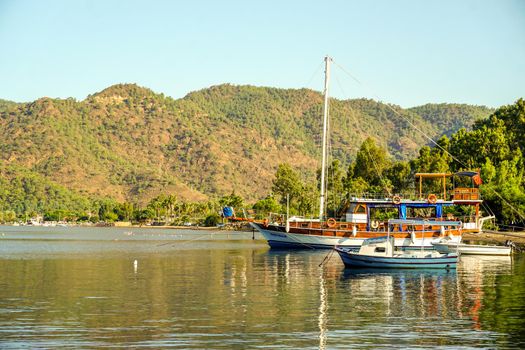 Coastline of Marmaris Hisaronu Mugla Turkey