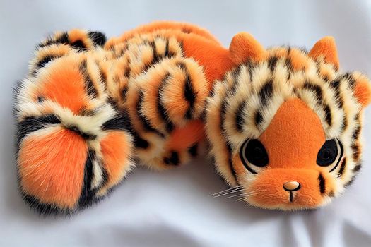 little tiger baby cute plush fluffy high quality 2022 symbol zoo wildlife amur vietnamese ussuri sign totem dangerous kind trusting naive animal orange happy clean holiday new year china chinese cat. High quality illustration