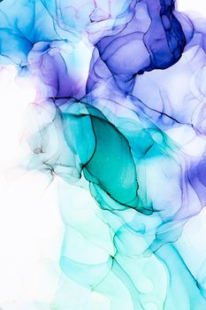 Marble ink abstract art from exquisite original painting for abstract background . Painting was painted on high quality paper texture to create smooth marble background pattern of ombre alcohol ink .