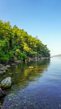 Coastline of Marmaris Hisaronu Mugla Turkey