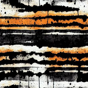 Seamless Abstract Wall. Art Bohemian Tye Die Blot. Old Abstract Brush. Ink Moody Shape. Black Line Abstract Nature. Dark Colour Effect. Stripe Geometric Retro Splotch. Wash Old Splatter Pattern. High quality illustration