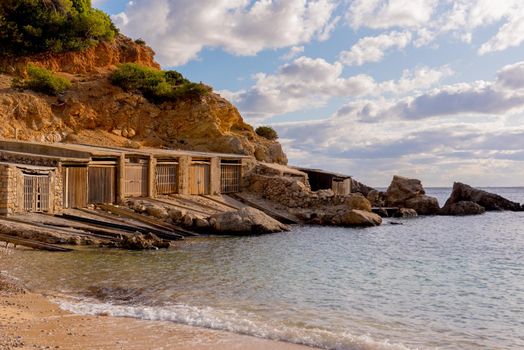 Landscapes of the island of Ibiza. Cala d en Serra,  Sant Joan de Labritja, Ibiza.