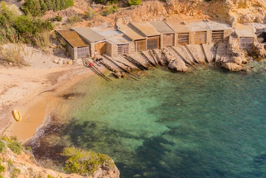 Landscapes of the island of Ibiza. Cala d en Serra,  Sant Joan de Labritja, Ibiza.