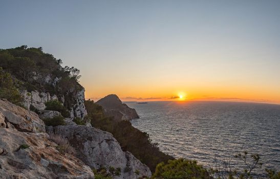 Sunset in Purtas del Cielo, Ibiza, Islas Baleares, Spain