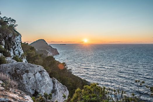 Sunset in Purtas del Cielo, Ibiza, Islas Baleares, Spain