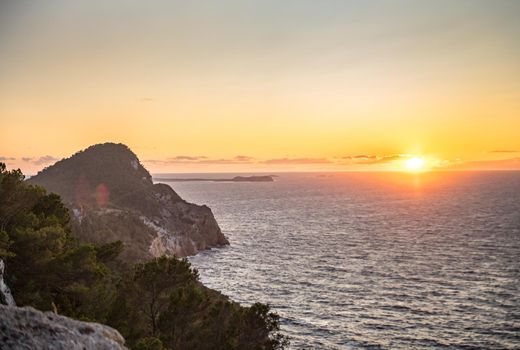 Sunset in Purtas del Cielo, Ibiza, Islas Baleares, Spain