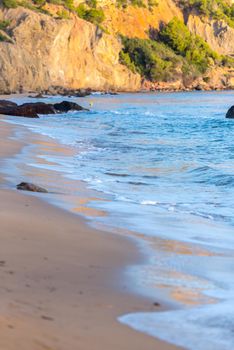 Beautiful sunshine in Aigues Blanques, Ibiza, Spain.