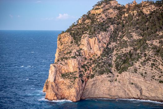 Beautiful beach at Punta de Castellar, Santa Agnes de la Corona, Balearic Islands, Spain.