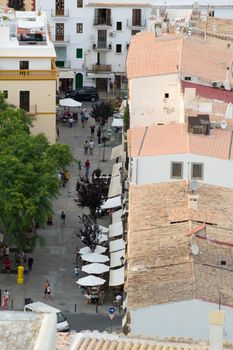 Walk through Dalt Vila, Ibiza, Balearic Islands, Spain.