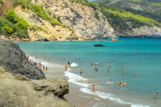 Aigues Blanques, Santa Eulalia des Riu, Ibiza, España : 2015 june 28 : Beautiful day in Aigues Blanques, Santa Eulalia des Riu, Ibiza.