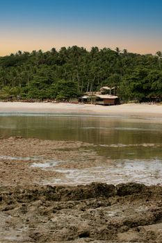 porto seguro, bahia, brazil - january 2, 2010: view of Espelho beach on the south coast of the city of Porto Seguro.