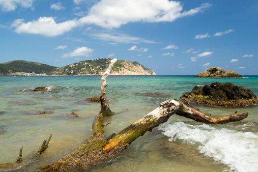 Aigues Blanques, Santa Eulalia des Riu, Ibiza, España : 2015 june 28 : Beautiful day in Aigues Blanques, Santa Eulalia des Riu, Ibiza.