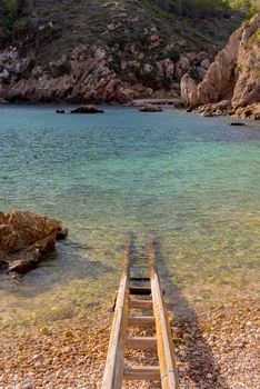 Landscapes of the island of Ibiza. Cala d en Serra,  Sant Joan de Labritja, Ibiza.