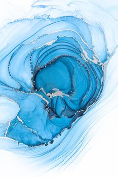 Marble ink abstract art from meticulous original painting abstract background . Painting was painted on high quality paper texture to create smooth marble background pattern of ombre alcohol ink .