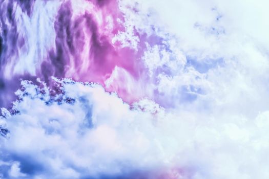 Magical dream, nature backdrop and spiritual holiday concept - Dreamy surreal sky as abstract art, fantasy pastel colours background for modern design