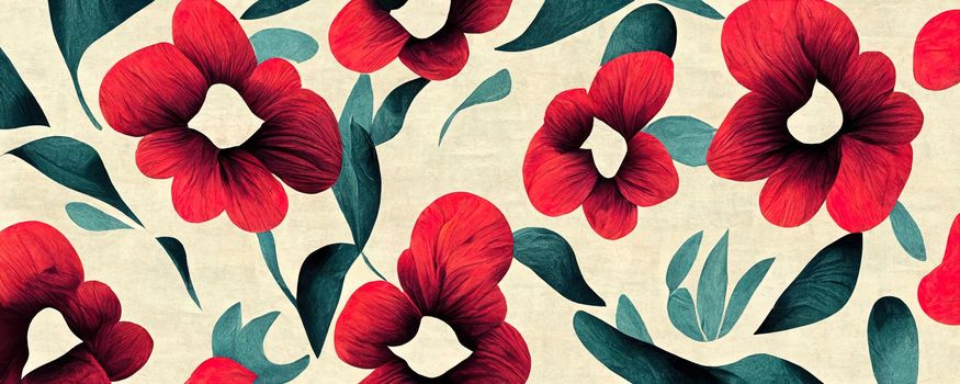 abstract flower illustration, creative flower background.