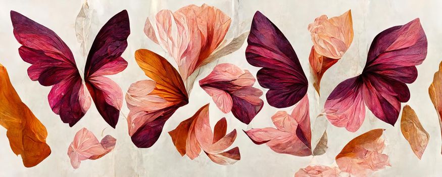 abstract flower illustration, creative flower background.