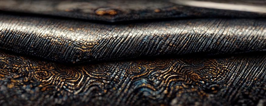 texture imitating expensive black leather texture with gilding.