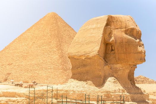 Architectural complex of the Cheops Pyramid and Great Sphinx of Giza