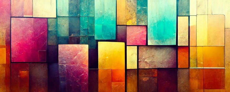 geometric abstract artistic background made of cubes.