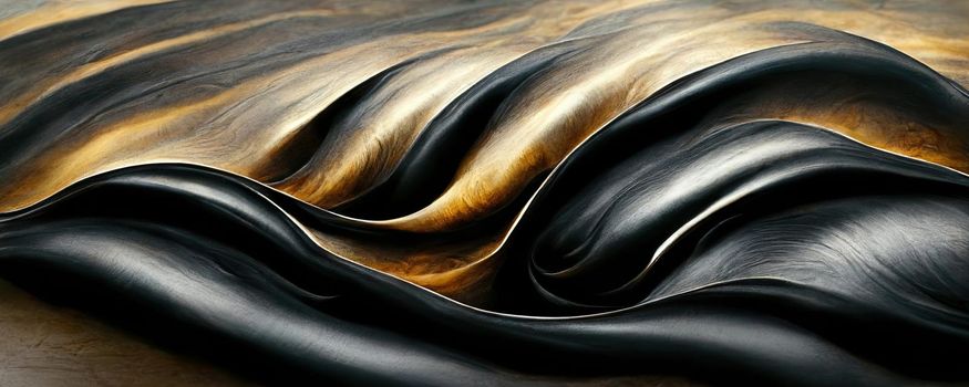 abstract background of paint strokes reminiscent of leather texture and waves of the sea.