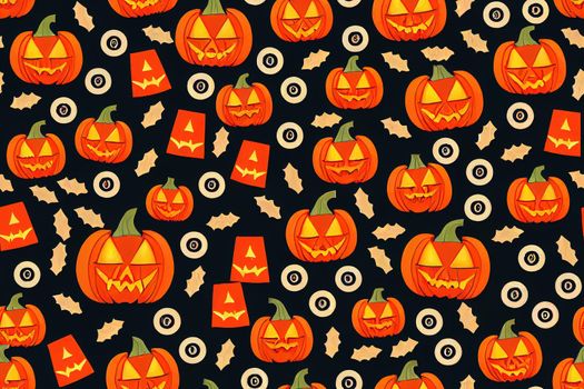 Halloween Seamless. Halloween festival background. Seamless Halloween pattern. Halloween pattern seamless wrapping paper, website banner