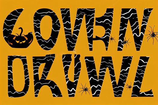 Happy Halloween Raster lettering. Holiday lettering for banner. Happy Halloween poster, greeting card, party invitation. Raster illustration.