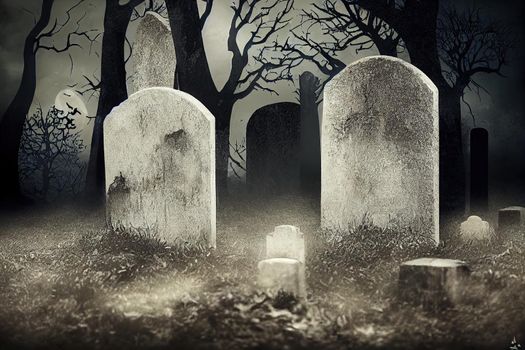 Halloween Elements and Objects for Design Projects. tombstones for Halloween. Ancient RIP. Grave on a white background