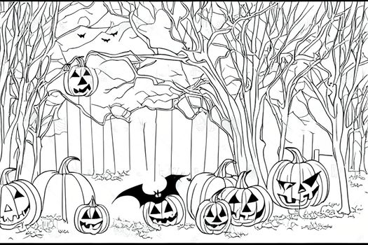 halloween banner. halloween background. halloween day concept. happy halloween background. purple, cute pumpkins and ghost, star, spider web.