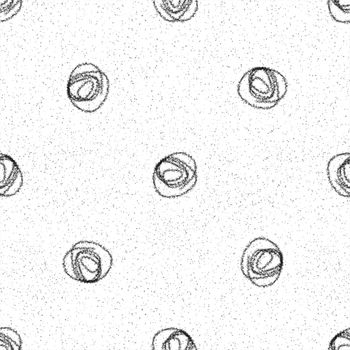 Hand Drawn Snowflakes Christmas Seamless Pattern. Subtle Flying Snow Flakes on chalk snowflakes Background. Amusing chalk handdrawn snow overlay. Breathtaking holiday season decoration.