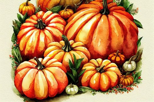 Three balanced pumpkins for Halloween or Thanksgiving Day fest on white background Vertical format Sseasonal autumn holiday decoration , anime style