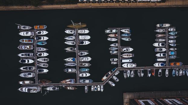 Aerial view of Marina . High quality photo