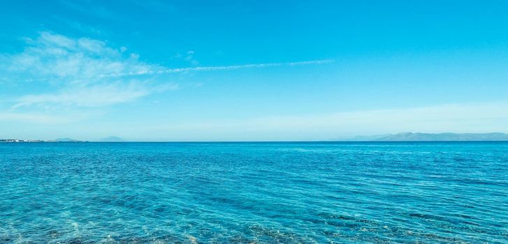 Summer holiday, yacht cruise and Mediterranean nature concept - Beautiful view of a sea coast, travel background