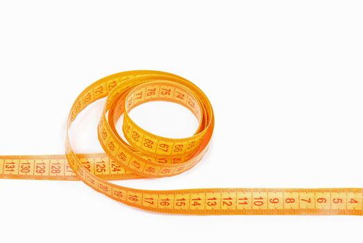 Measuring tape isolated on a white background