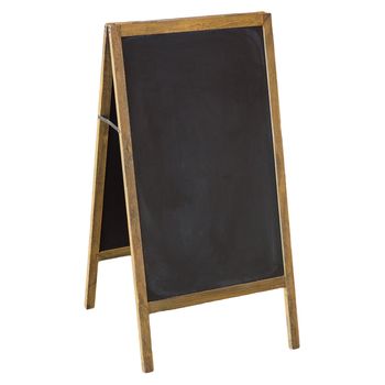 blank blackboard with copy space isolated over white background