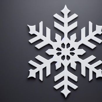 Design image of a snowflake. High quality illustration