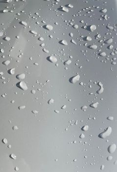 Water droplets perspective through white color surface good for multimedia content backgrounds, fresh dew