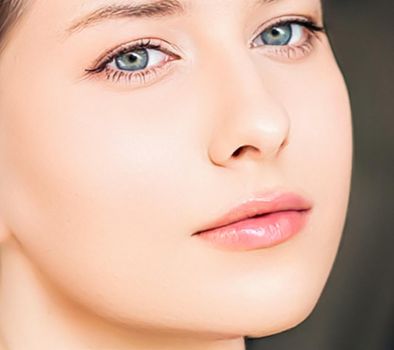 Natural beauty and perfect clean skin, beautiful woman in nature for wellness and skincare cosmetic brand, close-up portrait