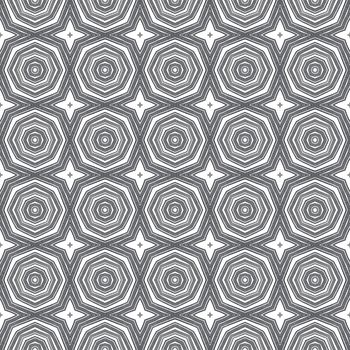 Arabesque hand drawn pattern. Black symmetrical kaleidoscope background. Textile ready bewitching print, swimwear fabric, wallpaper, wrapping. Oriental arabesque hand drawn design.